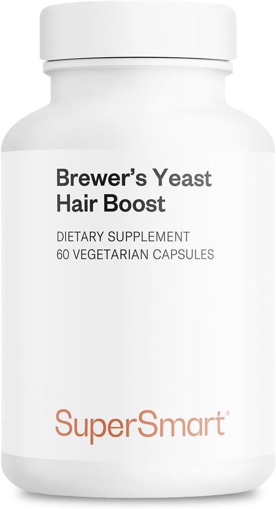 SuperSmart - Brewer's Yeast Hair Boost (Advanced Formula) - με Saccharomyces Cerevisiae, Ψευδάργυρος, Βιοτίνη - Συμπλήρωμα μαλλιών 