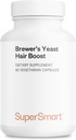 SuperSmart - Brewer's Yeast Hair Boost (Advanced Formula) - με Saccharomyces Cerevisiae, Ψευδάργυρος, Βιοτίνη - Συμπλήρωμα μαλλιών 