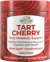 Χώρα Αγροκτήματα Tart Cherry Gummies, Dialy Μεταβολική Υποστήριξη, Υποστηρίζει την υγεία των οστών, συσκευάζεται με ισχυρά αντιοξειδωτικά, Cherry Flavor, 60 Gummies