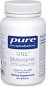 Pure Encapsulations O.N.E. Multivitamin - Once Daily Multivitamin with Antioxidant Complex Metafolin, CoQ10, and Lutein to Support Vision, Cognitive Function, and Cellular Health* - 60 Capsules