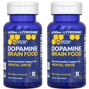NATURAL STACKS Dopamine Brain Food - 650mg L-Tyrosine Supplement - Dopamine Supplement for Focus & Mental Drive - Supports Mental Energy - Neurotransmitter Support with B Vitamins - 120 Capsules