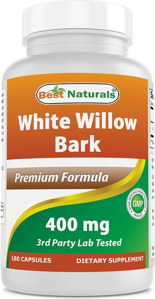 Best Naturals White Willow Bark 400 mg 180 κάψουλες