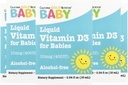 California Gold Nutrition Baby Vitamin D3 by - Liquid D3 Supplement for Babies, Vegetarian Friendly - Αλκοόλ & Χωρίς Γλουτένη, Μη ΓΤΟ - 10 mcg (400 IU), 0,34 fl oz (10 ml)