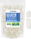 XPRS Nutra Μέγεθος 0 Κενές κάψουλες - 500 Clear Count Empty Gelatin Κάψουλες - Χάπια για DIY Καψάκιο Γέμισμα - Γέμισμα Pure Bovine Pill Gel Caps για DIY Συμπληρώματα