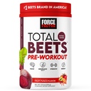FORCE FACTOR Total Beets Pre-Workout Powder για την ενίσχυση της ενέργειας & της αντοχής, αύξηση της δύναμης και βελτίωση της ροής του αίματος και των αντλιών, Nitric Oxide Supplement with Beet Root Powder, Fruit Punch, 30 εξυπηρετήσεις