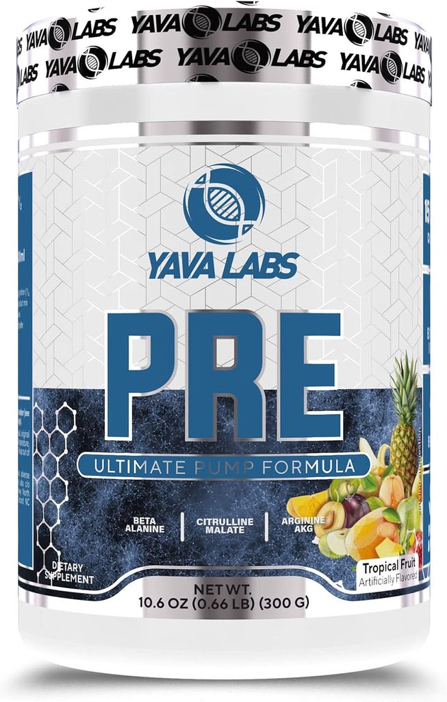 Yava Labs PRE προπόνηση Ultimate Pump Formula (Τροπικά φρούτα)