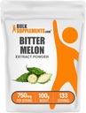 BulkSupplements.com Σκόνη Εκχυλίσματος Πικάντικης Μελόνης - Συμπλήρωμα Πικάντικης Μελόνας, Εκχύλισμα Πικάντικης Γούρδας - Συμπλήρωμα βοτάνων, Χωρίς Γλουτένη, 750mg ανά Σερβίρισμα, 100g (3.5 oz) (πακέτο του 1)