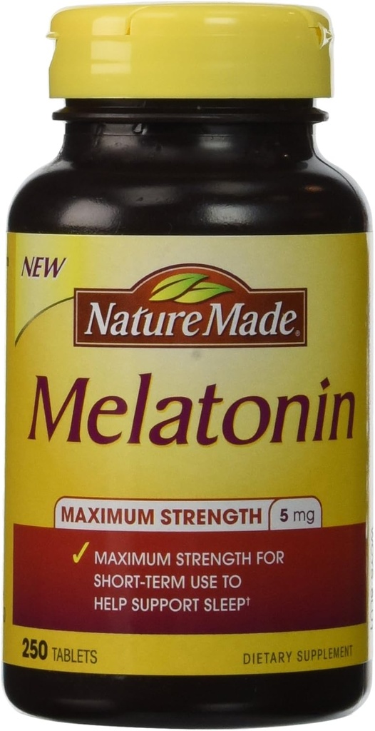 Nature Made® Μελατονίνη 5 Mg, 250 δισκία