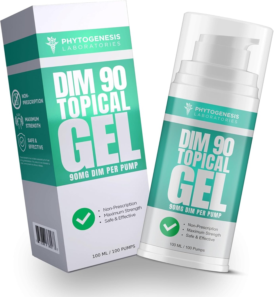 DIM 90 – Μέγιστη δύναμη συμπλήρωμα Dim Topical Gel – 90mg Όλα τα φυσικά Diindolylmethane (DIM) ανά υπηρεσία - Ορμονική, Γνωστική, Mood, Μνήμη και ανοσοποιητικό σύστημα Υποστήριξη