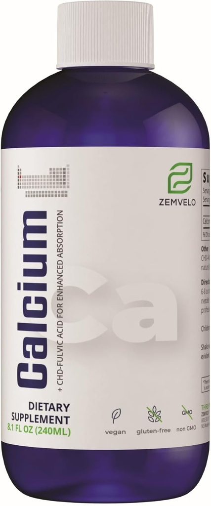 Liquid Ionic Calcium Supplement | Women's Health | Fast Absorption | Easy to Digest | Bone & Teeth Support