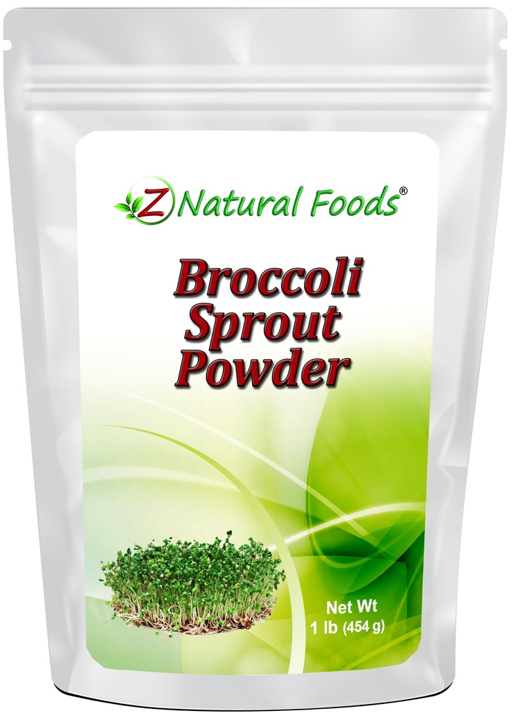 Broccoli Sproout Powder - Όλα τα φυσικά αντιοξειδωτικό, βιταμίνης και ανόργανων Superfood συμπλήρωμα - Mix σε smoothies, Shakes, & Συνταγές - Raw, Vegan, Gluten Free, Non GMO - Μαζική 1 lb Μέγεθος