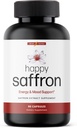 Ultra6 Διατροφή Happy Saffron Συμπληρώματα - 100% Pure Saffron Extract συμπλήρωμα για την υποστήριξη της υγείας των ματιών - Ενισχυτής Mood για γυναίκες & άνδρες (90 εξυπηρετούν)