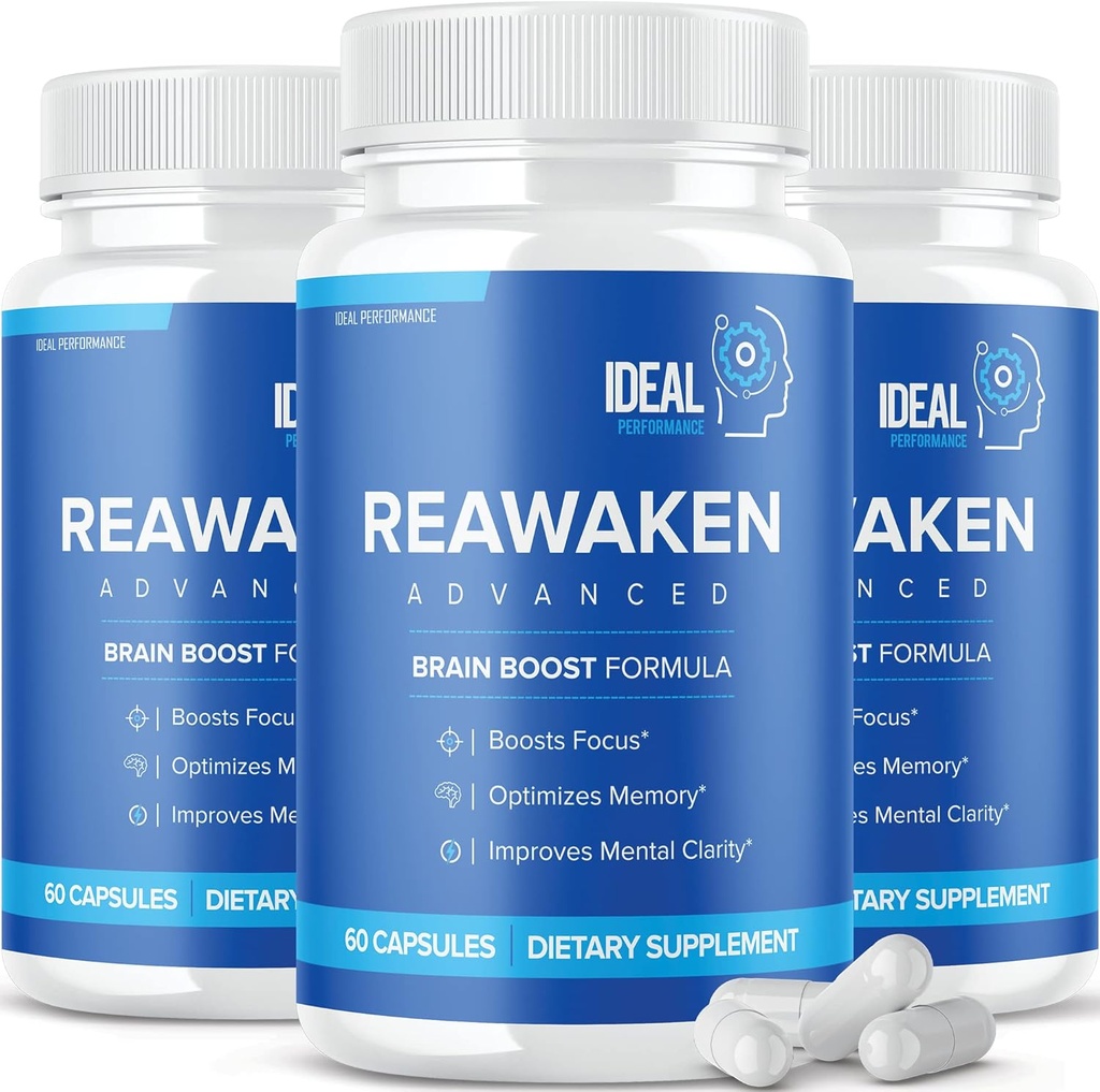 Reawaken Brain Boost συμπλήρωμα για τη μνήμη Advanced Formula (3 πακέτο - 180 κάψουλες)