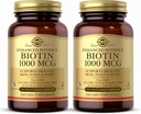 Solgar Biotin 1000 mcg, 250 κάψουλες λαχανικών (Pack of 2) - Υποστηρίζει υγιές δέρμα, νύχια και μαλλιά - Ενέργεια Μεταβολισμός - Ενισχυμένη ισχύς - μη-GMO, Vegan, Χωρίς γλουτένη, χωρίς γαλακτοκομικά, Kosher - 500 σερβιρίσματα