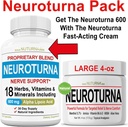 Neuroturna Nerve Support 600 mg ALA Plus Neuroturna Nerve Cream 4oz