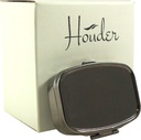 Houder Classy Gray Μεταλλικό Χάπια Κουτί Διακοσμητικό Χάπια περίπτωση με κουτί δώρων - Μεταφέρετε τα φάρμακά σας σε στυλ (Rectangular)