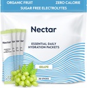 Πακέτα Ενυδάτωσης Nectar - Ηλεκτρολυτές Powder Packets - Ζάχαρη Δωρεάν & 0 Θερμίδες - Βιολογικά Υγρά Φρούτων Καθημερινή IV Ηλεκτρολυτές Σκόνη για Αφυδάτωση Ανακούφιση & Ταχεία ενυδάτωση (Σταφίδα 30 Συσκευασία)