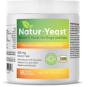 Πράσινα Κατοικίδια Βιολογικά Natur-Yeast Brewer's Yeast for Dogs and Cats - Υποστηρίζει ανοσοποιητικό σύστημα & πέψη, προωθεί υγιή δέρμα & ένα γλειφιτζούρι παλτό, 90 μαλακά μάσημα