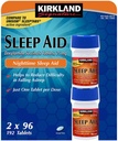 Cos7 Kirkland Υπογραφή Doxylamine Ηλεκτρικά Δισκία, 25mg Nighttime Sleep AID - 2 X 96 Tablets (192 Tablets Σύνολο)