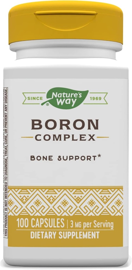 Nature's Way Boron Complex, Υποστηρίζει την υγεία των οστών*, 100 κάψουλες