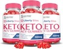 (3 Pack) Liberty Bites Keto ACV Gummies Advanced Formula 1000MG Libertybites Keto Gummies Apple Cider Vinegar Formulated with Roomegranate Beet Buice Powder B12 Vegan Non GMO 180 Gummys