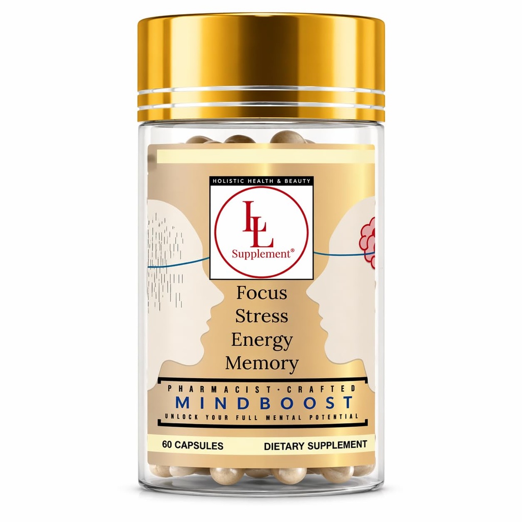 MindBoost by LL Συμπλήρωμα – Καθαρότητα & Ηρεμία Nootropic Blend with Lion’s Mane, B-Complex & Alpha Lipoic Acid – Φαρμακοποιός Formulated – 60 Κάψουλες
