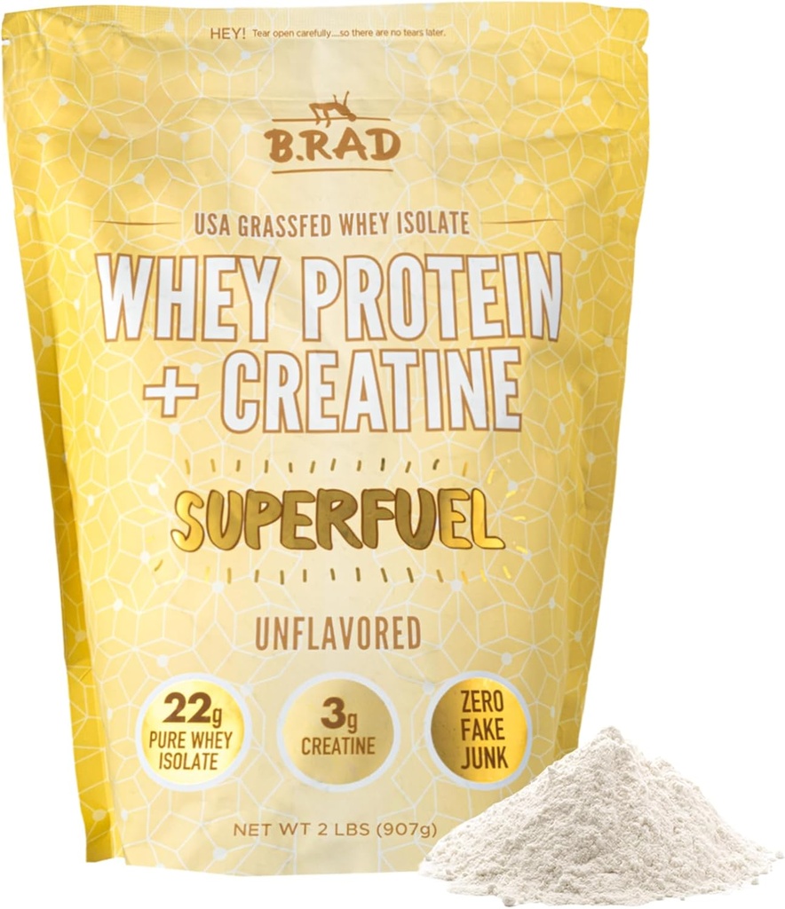 B.rad Superfuel - Grass Fed Whey Protein Isolate Ενισχύεται με Creatine 
