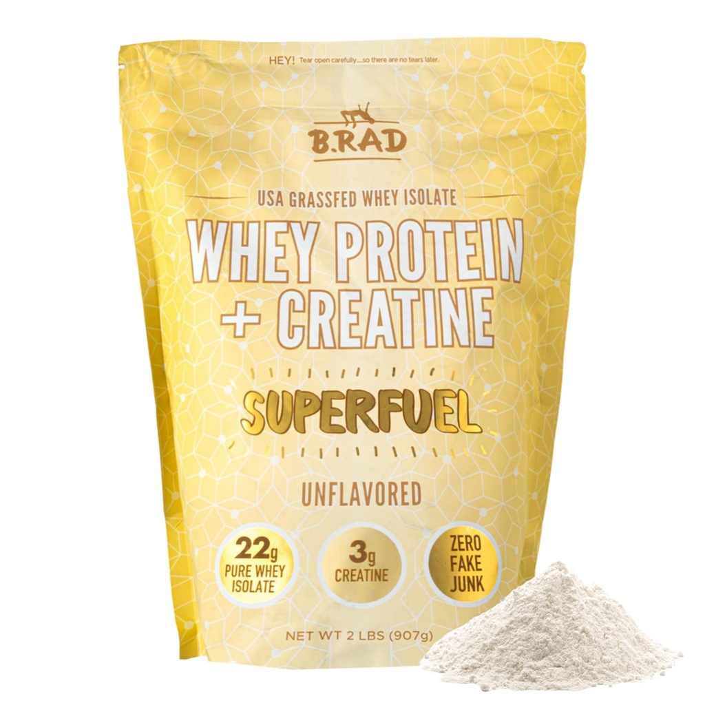 B.rad Superfuel - Grass Fed Whey Protein Isolate Ενισχύεται με Creatine 