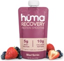 Αποκατάστασης πρωτεΐνης Huma Smoothie, 6 πουγκιά – 15g Collagen + Whey Post Processout Recovery Drink – Ready-to-drink Protein Shake with Real Fruit, Electrolytes, Healthy Fats