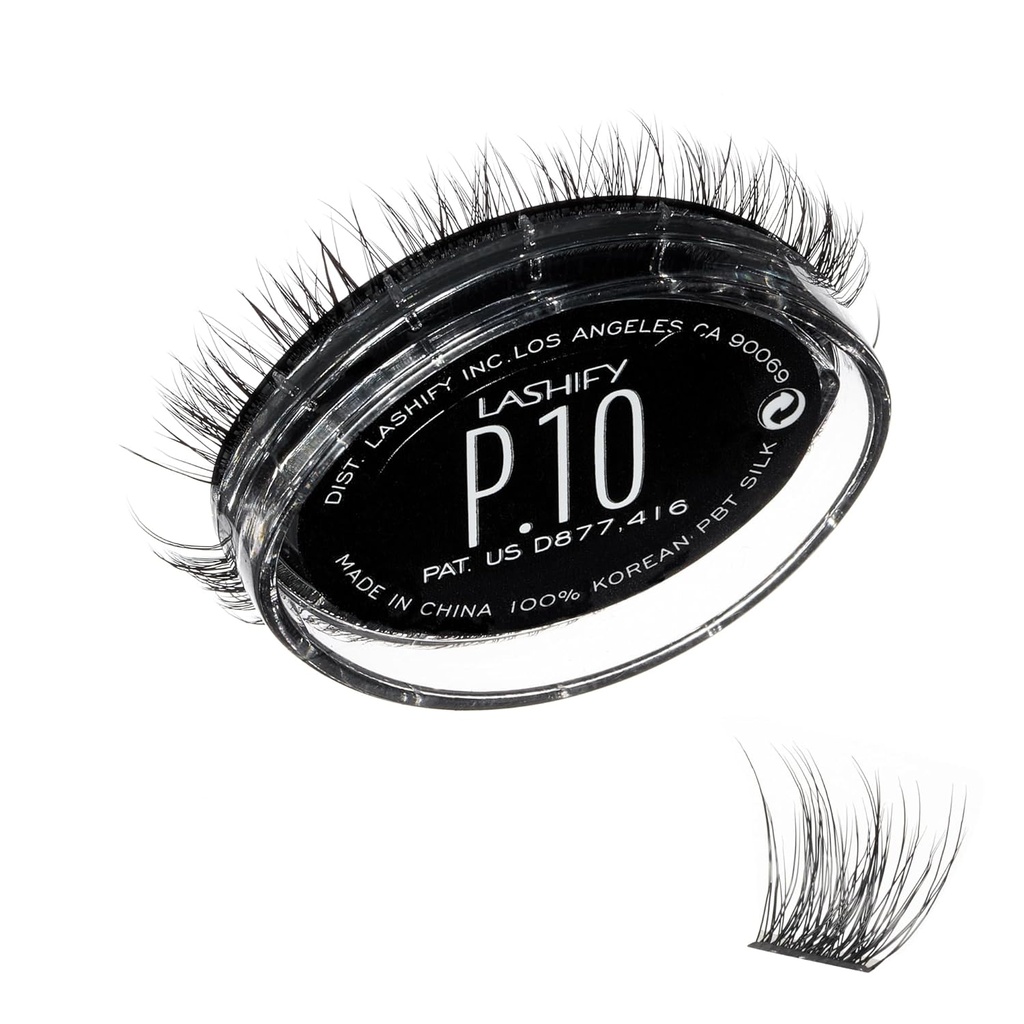 Lashify Plushy 10mm Gossamer Lashes σε μαύρο, εύκολο DIY Ψεύτικες βλεφαρίδες για ένα πορώδες, αλλά ακόμα φυσικό βλέμμα