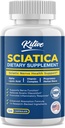Sciatic Nerve Relief: Σύνθετη συμπλήρωμα υποστήριξης για Sciatica – Poent Alpha Lipoic Acid & Turmeric & Herbal Relief Συστατικά – Κατασκευασμένο στις ΗΠΑ, 120 κάψουλες (120 Count (Pack of 1), Μπανάνα)