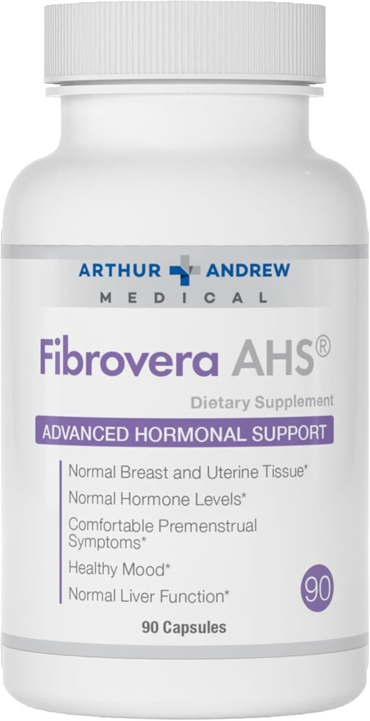 Arthur Andrew Medical, Fibrovera, Ένζυμο Γυναικών και Βοτανικό Μείγμα για την Ορμονική Ισορροπία, 90 Κάψουλες