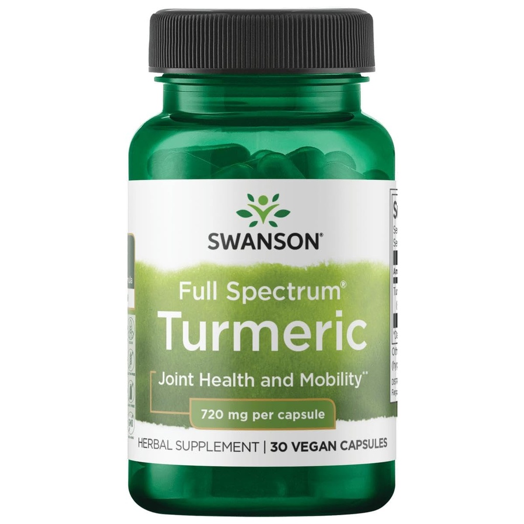 Swanson Turmeric 720 Milligrams 30 Κάψουλες
