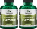 Swanson Full Spectrum Turmeric (Κουρκουμίνη) - Κοινή υγεία, πέψη, καρδιακή υγεία & συμπλήρωμα υποστήριξης ήπατος - Curcuma Longa Formula Προώθηση υποστήριξης μνήμης - (240 κάψουλες) 2 Πακέτο