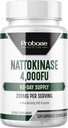 Probase Nutrition Nattokinase Supplement 4.000 FU Servings, 120 Κάψουλες (Απορροφημένα από την ιαπωνική Natto) Συστηματικά Ένζυμα για Καρδιαγγειακή και Κυκλοφορική Υποστήριξη