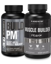 Jacked Factory Build PM Night Time Muscle Builder & Sleep Aid (60 κάψουλες) & Essentials Muscle Builder - Daily Strength Builder for Men with Peak ATP (30 κάψουλες)