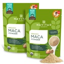 Navitas Organics Maca Powder, 16oz. (2-πακέτο), 181 Σερβιρίσματα - Βιολογικά, Μη-Gmo, Χαμηλό Temp Dried, Χωρίς γλουτένη, Φωτεινό Brown