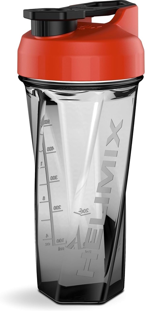 HELIMIX 2.0 Vortex αναδευτήρας αναδευτήρα μπουκάλι, 29 ρευστές ουγγιάδες, πλαστικό, δεν Shaking αξεσουάρ που χρειάζονται, Odor ανθεκτικό, διαρροή απόδειξη, Ανθεκτικό, εύκολο να καθαρίσει, Sturdy Loop για τη μεταφορά