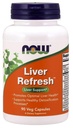 NOW Συμπληρώματα διατροφής, Liver RefreshTM με εκχύλισμα γαϊδουριών γάλακτος και μοναδικό μείγμα βοτάνων-ενζύμων, 90 κάψουλες Veg