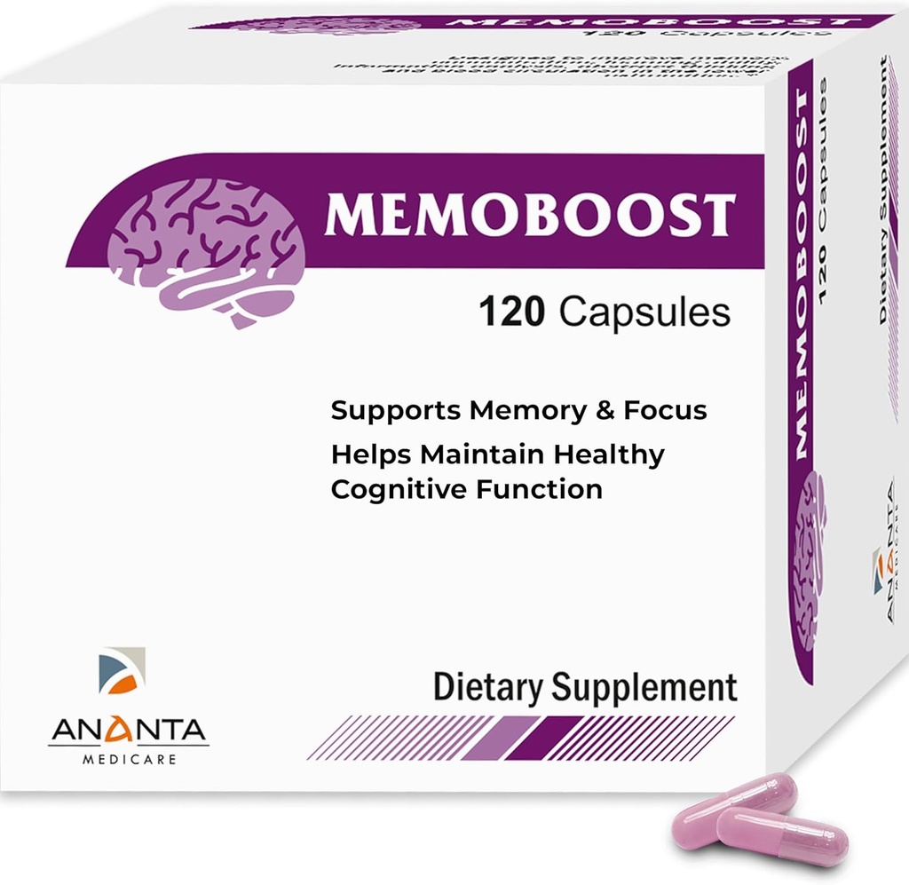 MEMOBOOST Ananta Medicare – Φυτικό συμπλήρωμα διατροφής (120 κάψουλες)