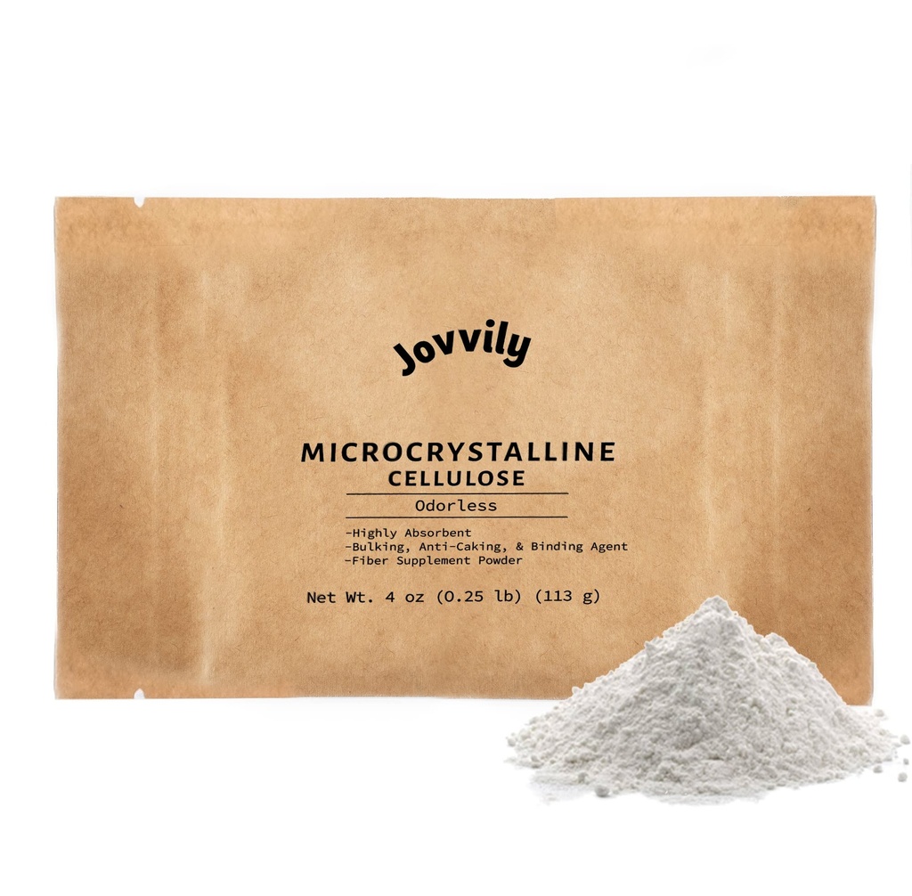 Μικροκρυσταλλική Κυτταρίνη Σκόνη - 4 oz - Συμπλήρωμα ινών - Συνδετικός Πράκτορας - Εξαιρετικά Απορροφητικό