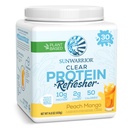 Sunwarrior Clear Protein Powder Plant - Βασικό μίγμα νερού, Vegan και αναζωογονητικό συμπλήρωμα πρωτεΐνης και ενυδάτωσης 10g ανά υπηρεσία Ροδάκινο Mango Γεύσεις 420g Tub 30 Σερβίρει