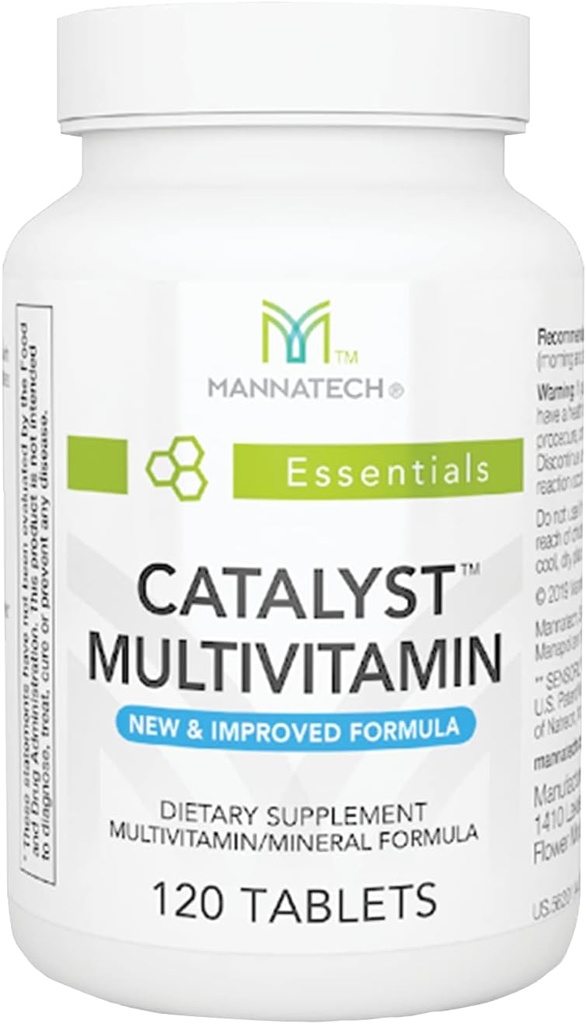 Mannatech Καταλύτης Multivitamin 120 δισκία, Μεγιστοποιήστε την πολυβιταμίνη σας. Παρέχει Αντιοξειδωτικά Βιταμίνη Α, Βιταμίνη C, και Βιταμίνη Ε, Τώρα με Ashwagandha να σας υποστηρίξει σωματικά και συναισθηματικά