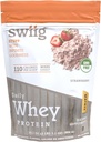 Swiig Premium Daily Whey Protein Matrix Strawberry 2.2 lb – 20g Πρωτεΐνες Χωρίς Γλουτένη Χωρίς ΓΤΟ Δεν Γέμισμα Τεχνητές Γεύσεις Ενισχυμένες με Αμινοξέα για την αποκατάσταση των μυών Όλα φυσικά Formula