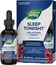 Nature's Way Sleep Tonight Μελατονίνη Drops with L-Theanine, Μη-Habit Forming Support*, 2 Oz, Cherry Flavor