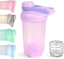 D.Y.A 16oz Purple Sports Shaker Μπουκάλι για ανακινήσεις πρωτεϊνών, προ προπόνηση, ταξίδια, BPA Δωρεάν & Πλυντήριο πιάτων ασφαλή