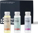 Συμπλήρωμα Variety Pack με προηγμένη Nanoscience Technology, 12 Pack, άγχος ηρεμώντας Relax Drink, Sleep Aid Drink, Nootropic Brain Supplement Focus Drink, 2 oz Shot
