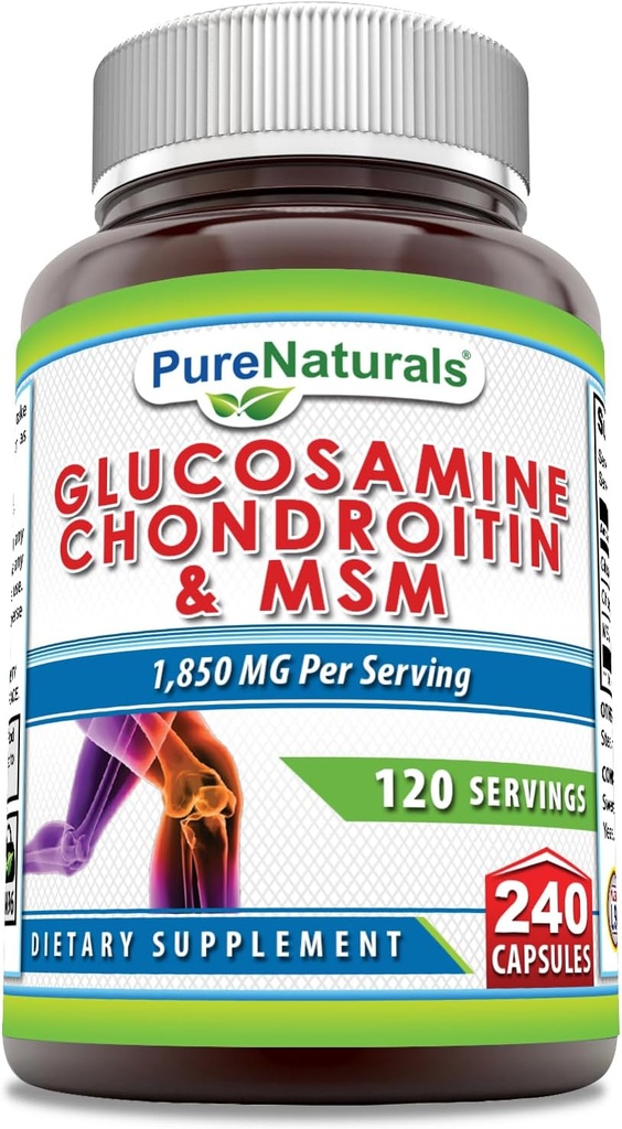 Pure Naturals Glucosamine Chondroitin + MSM συμπλήρωμα 