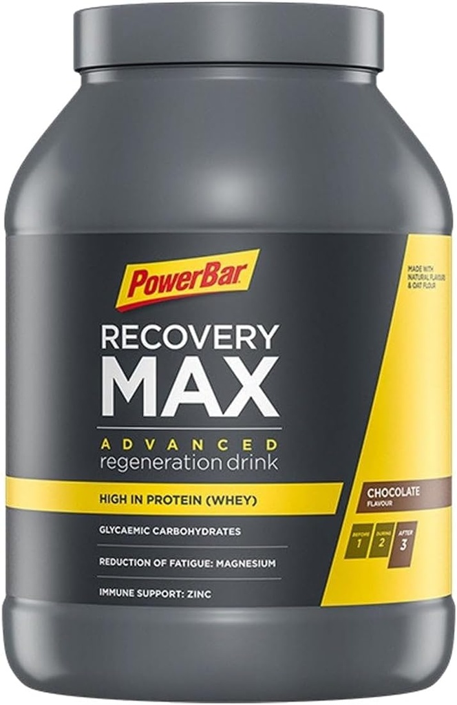 PowerBar, RecoveryMax, μείγμα ποτών, σοκολάτα, βάζο, 13 εξυπηρετούν