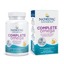 Nordic Naturals Complete Omega, Lemon Flavor - 60 Soft Gels - 565 mg Omega-3 - EPA & DHA με Προστιθέμενη GLA - Υγιεινή επιδερμίδα, Γνωστική, Θετική διάθεση - Μη ΓΤΟ - 30 Υπηρεσίες